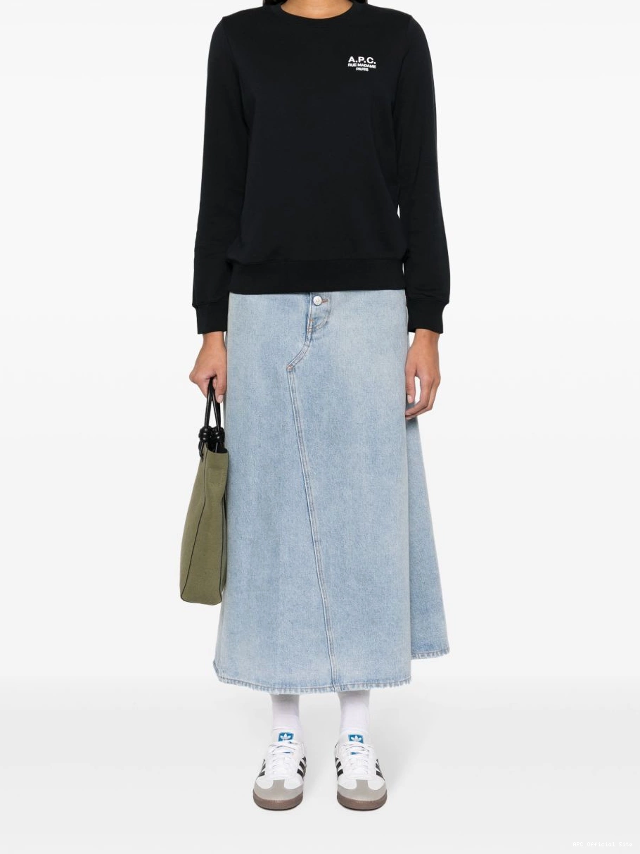 Cheap logo-embroidered A.P.C. Women sweatshirt Skye 0502